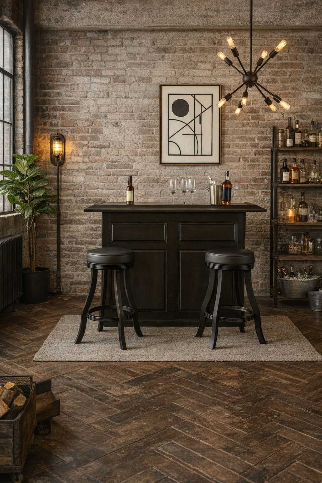 RAM Game Room Pub Series 60" Bar