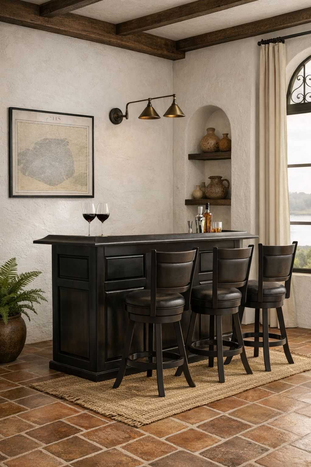 RAM Game Room Pub Series 72" Bar