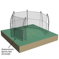 Jaypro Discus Cage - Replacement Cage Net (1-7/8 in. Sq. #42 Nylon Net) (55 ft.L x 14 ft.H) (Black) Jaypro