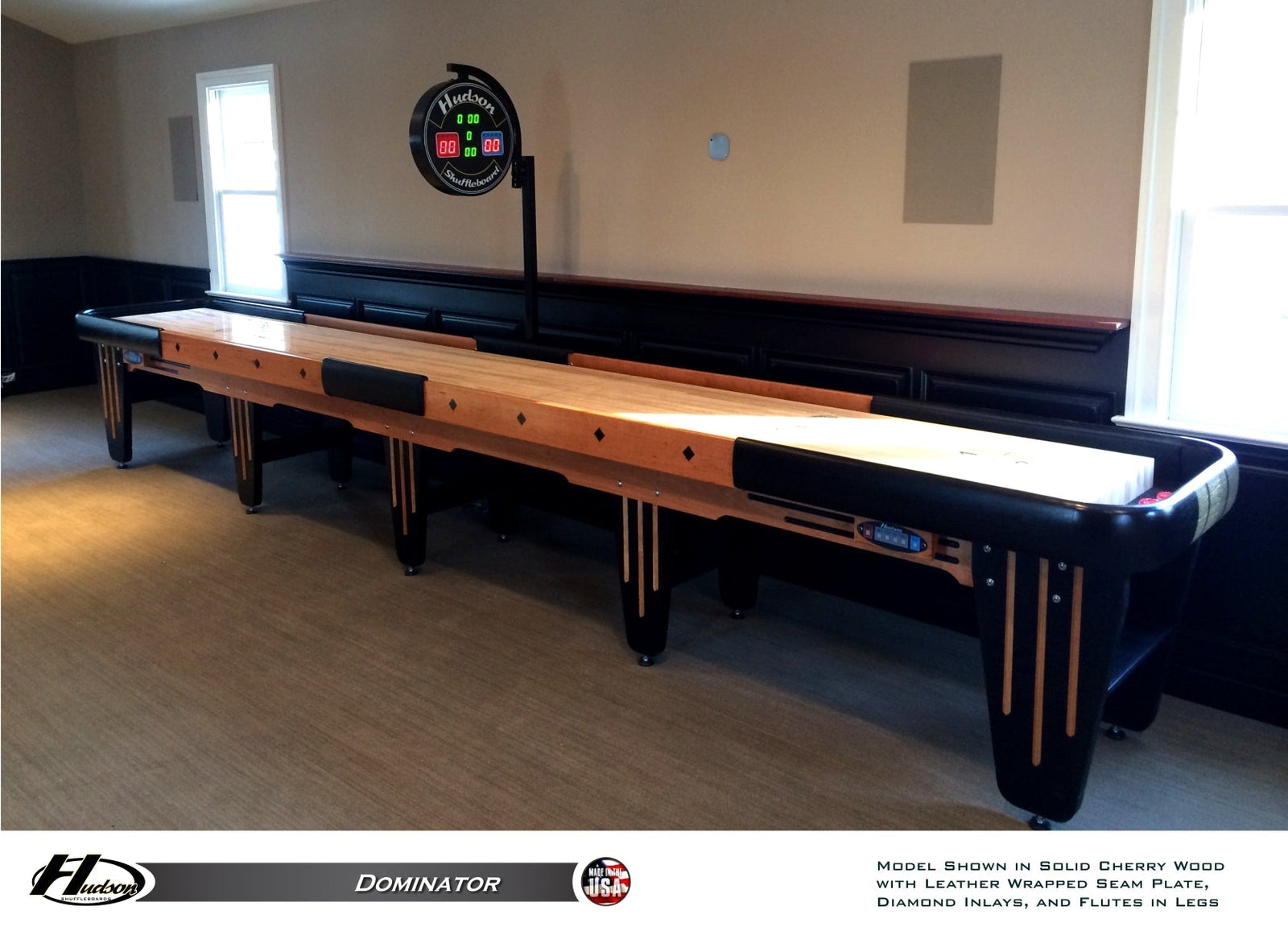 Hudson 9' Dominator Shuffleboard Table