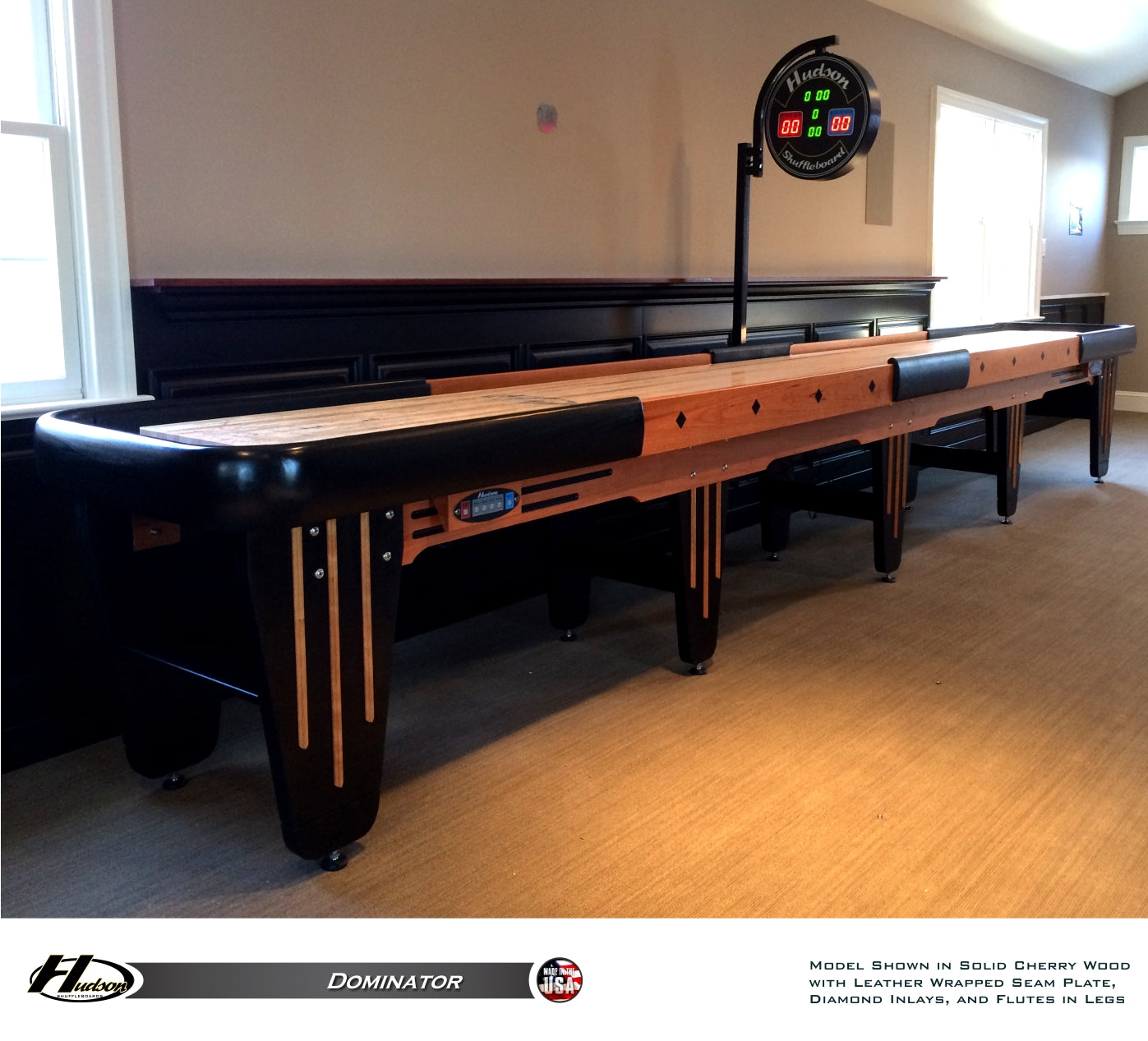 Hudson 9' Dominator Shuffleboard Table