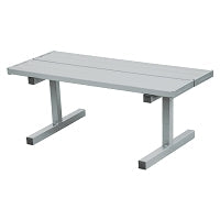 Jaypro Courtside Bench - 5 ft. - Portable (Double Plank)  (Powder Coated) Jaypro