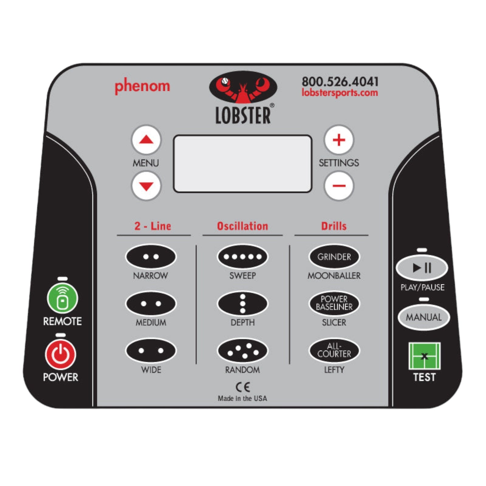 Lobster Phenom Commercial Tennis Ball Machine