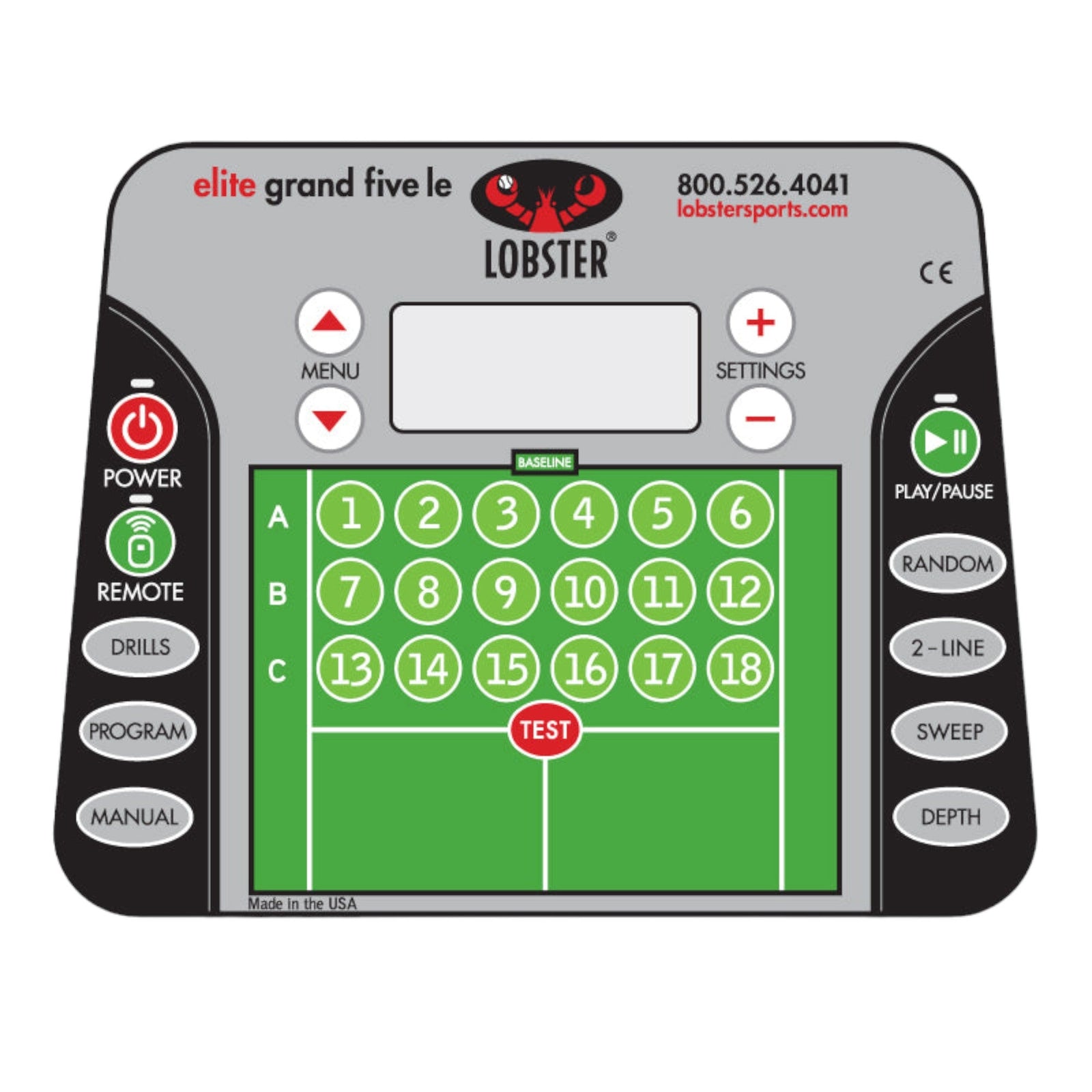 Lobster Elite Grand Five LE Tennis Ball Machine