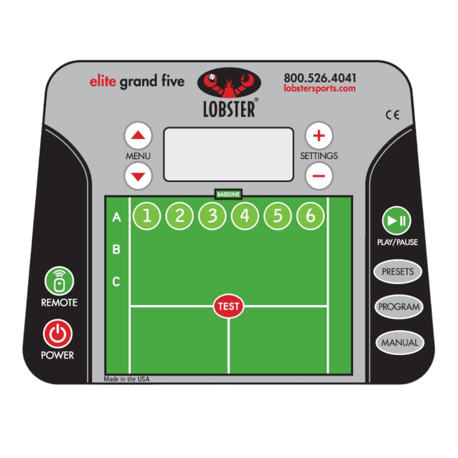 Lobster Elite Grand Five Tennis Ball Machine