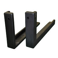 Jaypro Edge Padding - Bolt-On (L shaped for I/O Wood/Acrylic Backboards) - Safe-Pro  (54 in. Wide Backboard) (Black) Jaypro