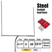 Jaypro Ground Sleeves (4-1/2 in. Pole) - Standard - Football Goal Post Jaypro