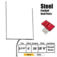 Jaypro Ground Sleeves (5-9/16 in. Pole) - Standard - Football Goal Post Jaypro