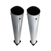 Jaypro Rugby Goals (32 ft.H (9.8m) x 18 ft.4 in.W (5.6m)) (Permanent) - (White) Jaypro