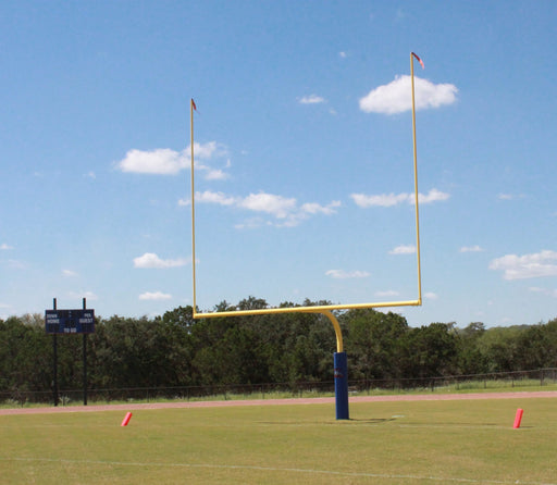 Gared High School 4-1/2″ O.D. Yellow Football Goalpost, Permanent/Sleeve Mount Gared