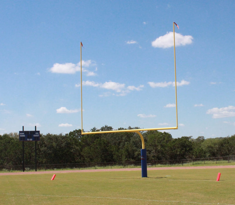 Gared High School 5-9/16″ O.D. Yellow Football Goalpost, Surface Mount Gared