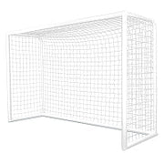 Jaypro Futsal Goal - Official Size  (6 ft. 7 in.H x 9 ft. 10 in.W x 3 ft.3 in.D - 4 in. Sq. Net) (2m x 3m) Jaypro