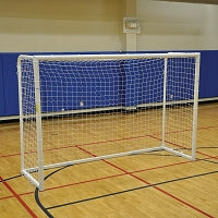 Jaypro Futsal Goal Replacement Net - Official Size  (6 ft. 7 in.H x 9 ft. 10 in.W x 3 ft.3 in.D - 4 in. Sq.) (2m x 3m) (White) Jaypro