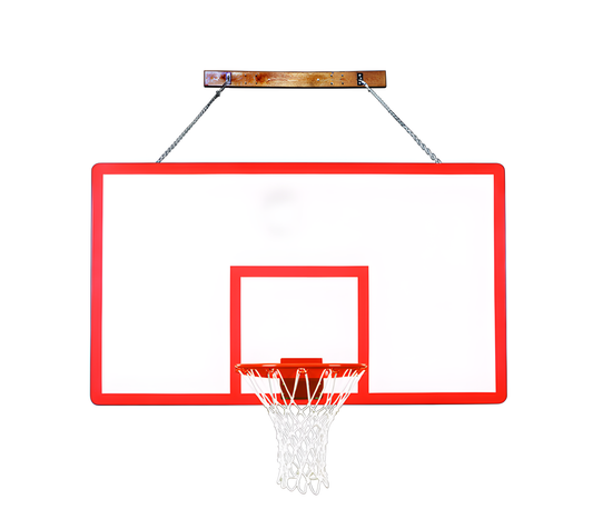 First Team FoldaMount82 Performance Wall Mounted Basketball Hoops- 42"x72" Fiberglass