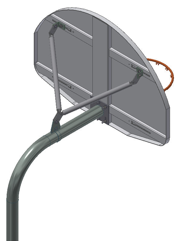 Gared Economy Playground 3-1/2″ O.D. Gooseneck Post Gared