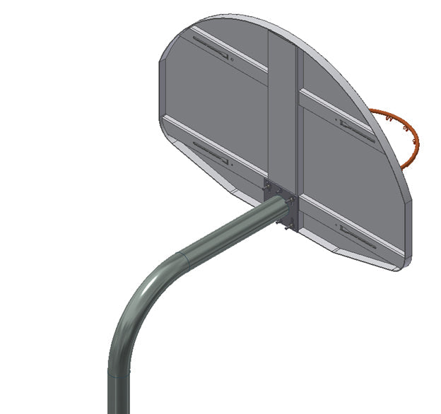 Gared Economy Playground 3-1/2″ O.D. Unbraced Gooseneck Post Gared