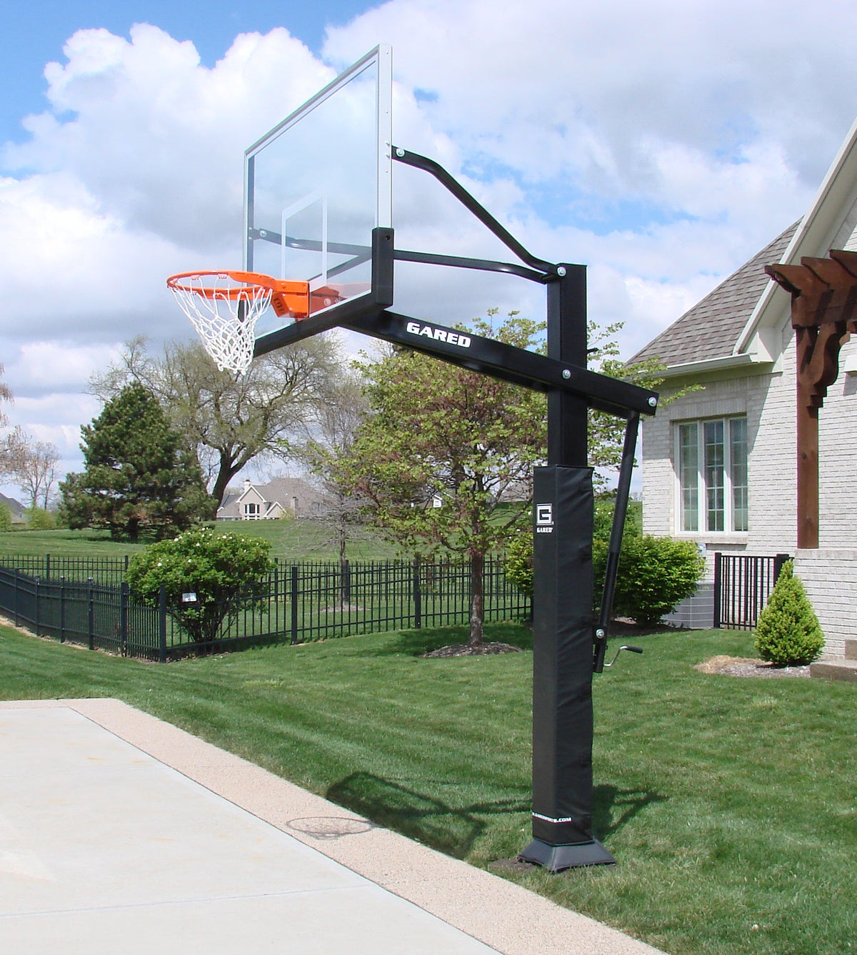 Gared 42" x 72" All Pro Jam Adjustable In Ground Basketball Hoop GP12A72DM Gared