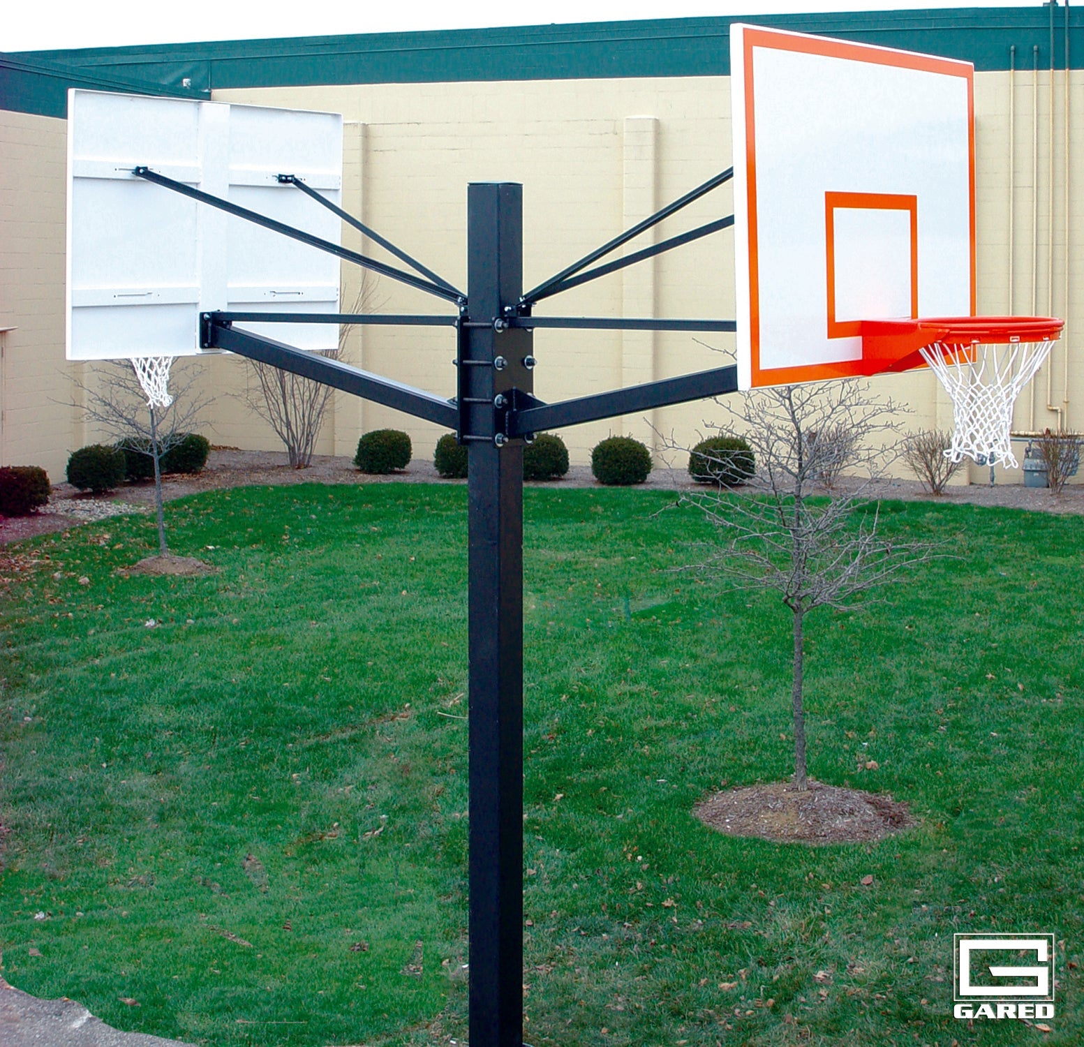 Gared Endurance®Dual Steel Playground Basketball System Gared