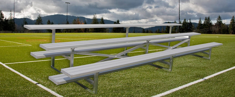 Gared Spectator Stationary 21′ Low Rise Bleacher, 3 Row Gared