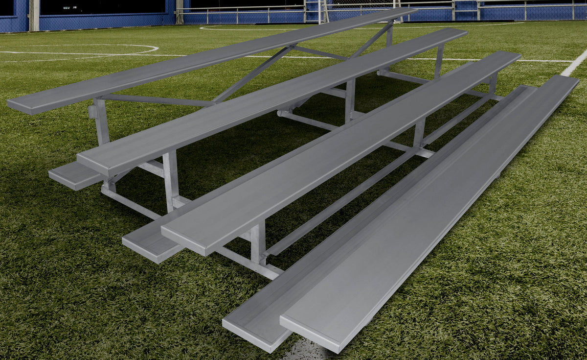 Gared Spectator Stationary 15′ Low Rise Bleacher, 4 Row Gared