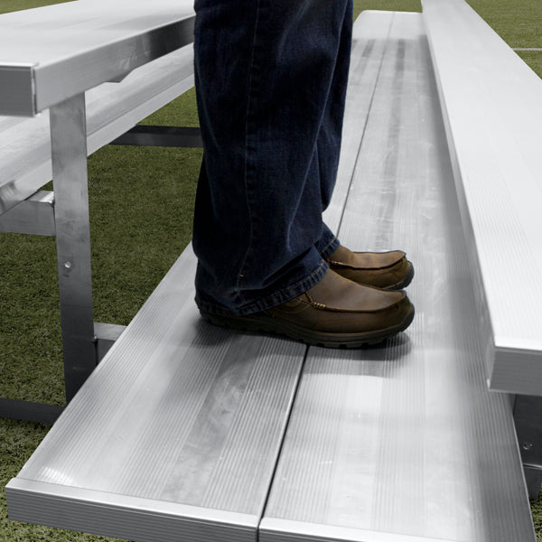 Gared Spectator Stationary 15′ Bleacher, 5 Row, Double Foot Plank Gared
