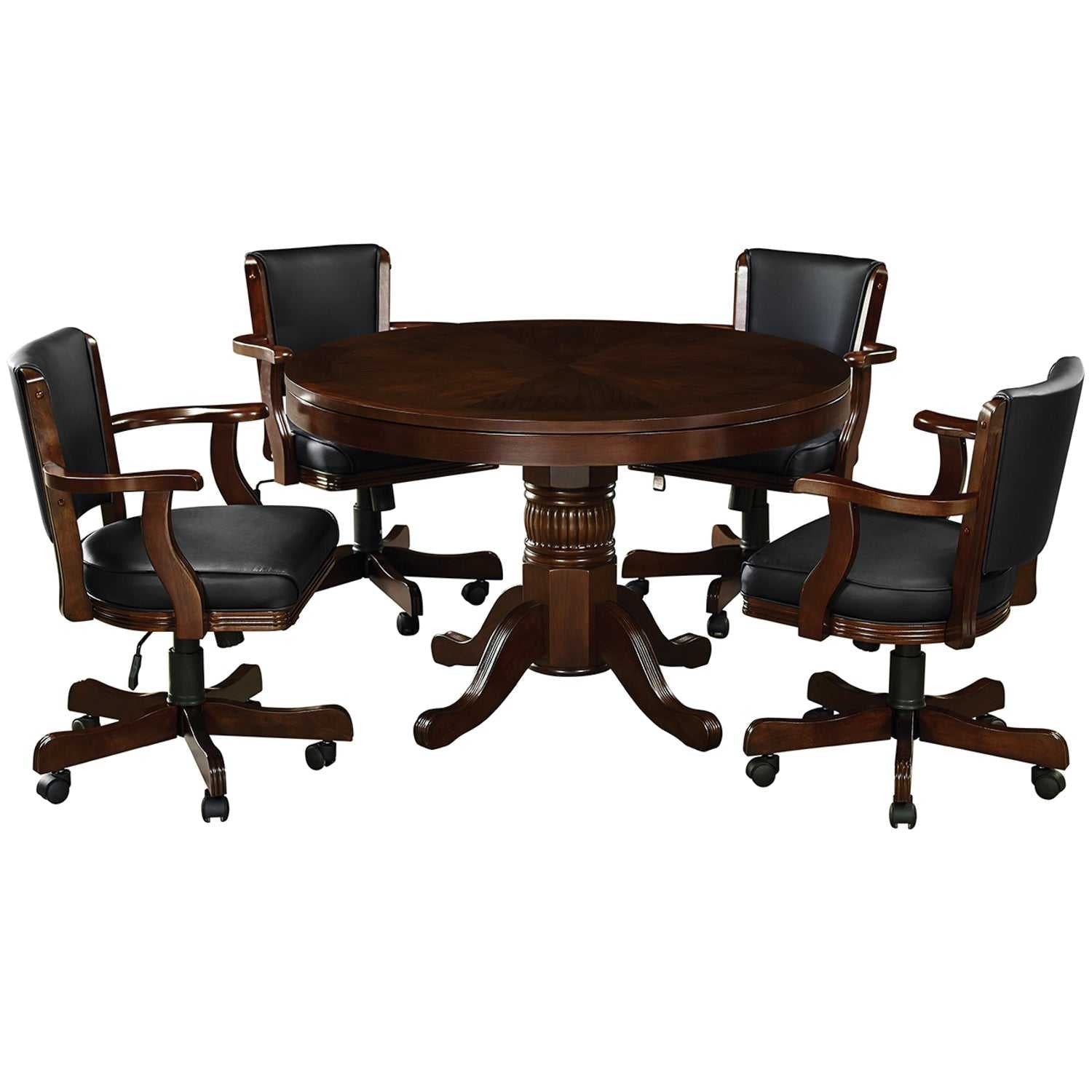 RAM Game Room Pub Series 48" 3-in-1 Round Poker Table