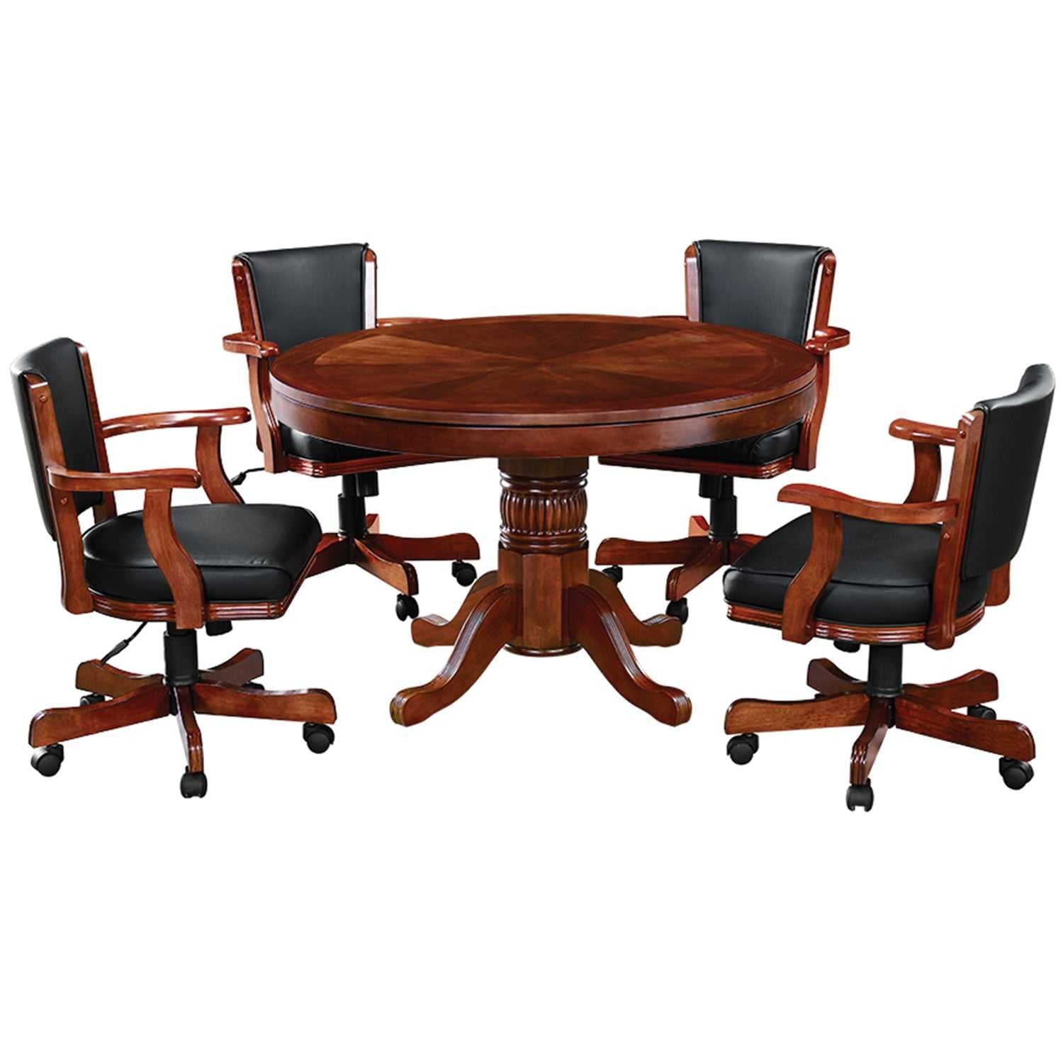 RAM Game Room Pub Series 48" 3-in-1 Round Poker Table