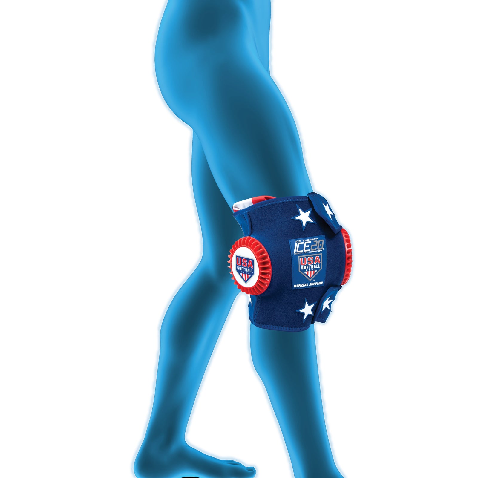 Bownet ICE20 Double Knee Ice Compression Wrap Bownet