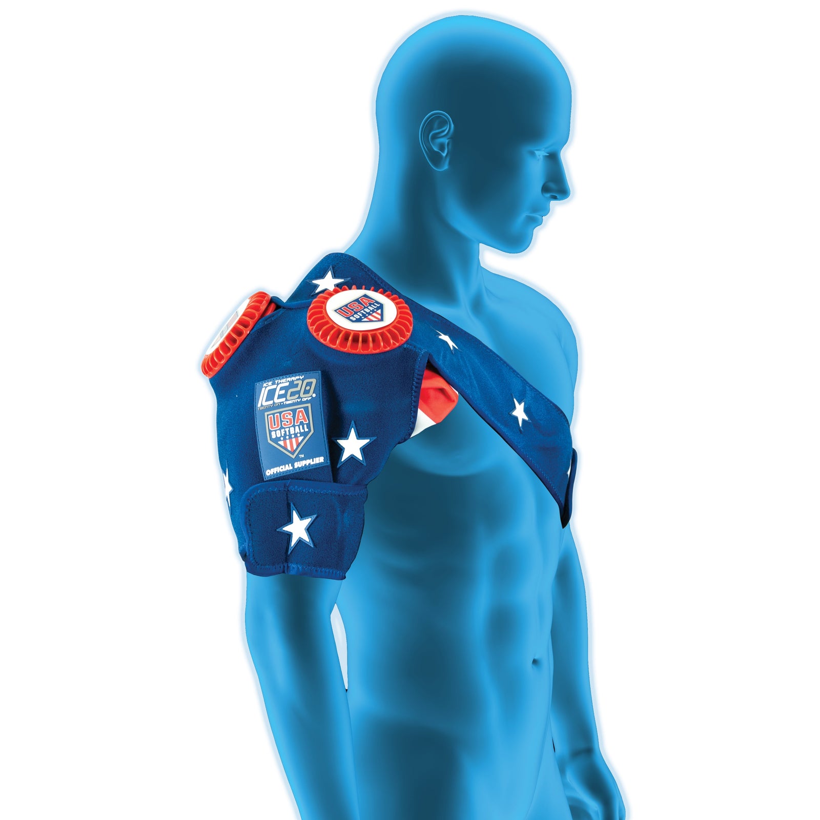 Bownet ICE20 Double Shoulder Ice Compression Wrap Bownet