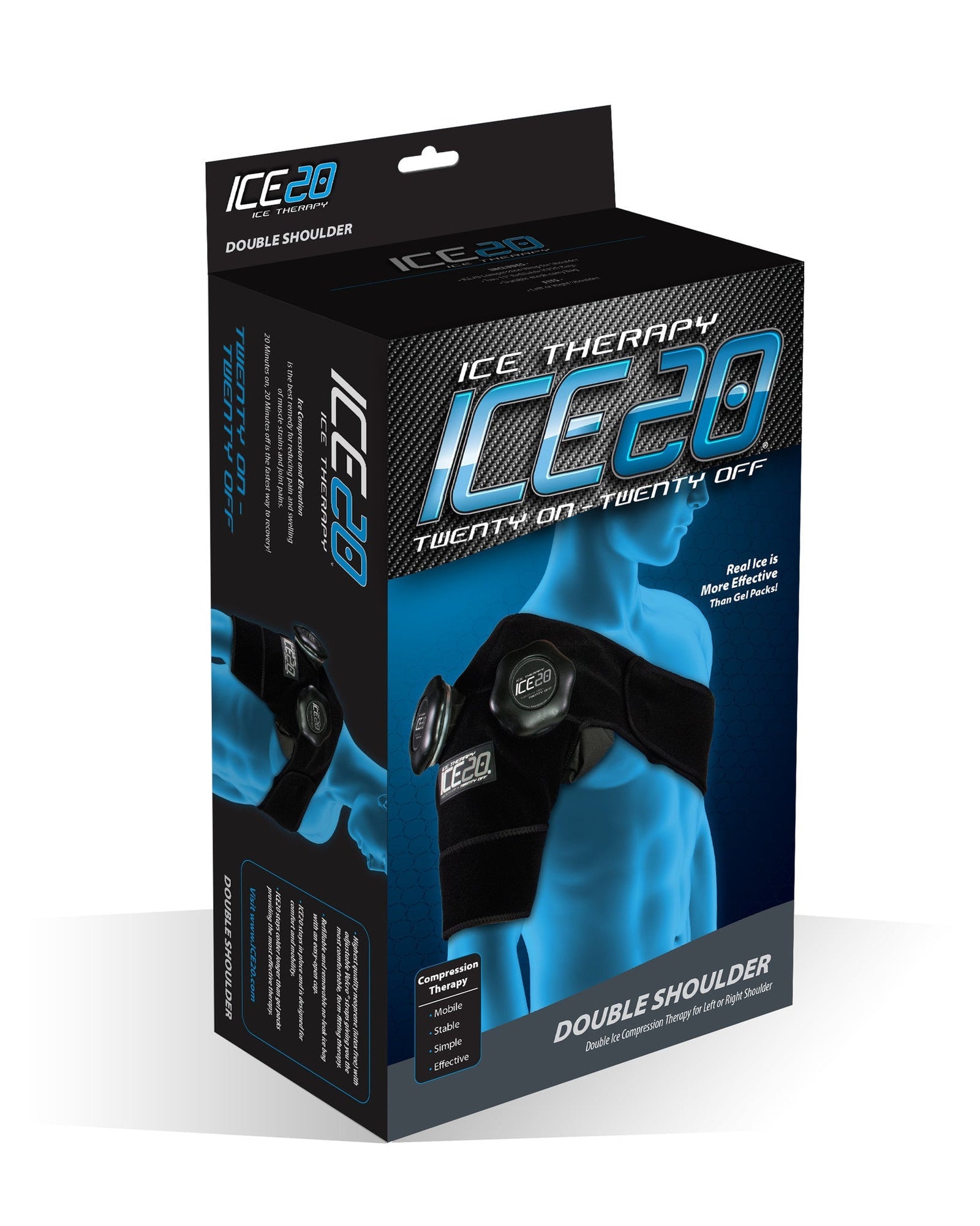Bownet ICE20 Double Shoulder Ice Compression Wrap Bownet