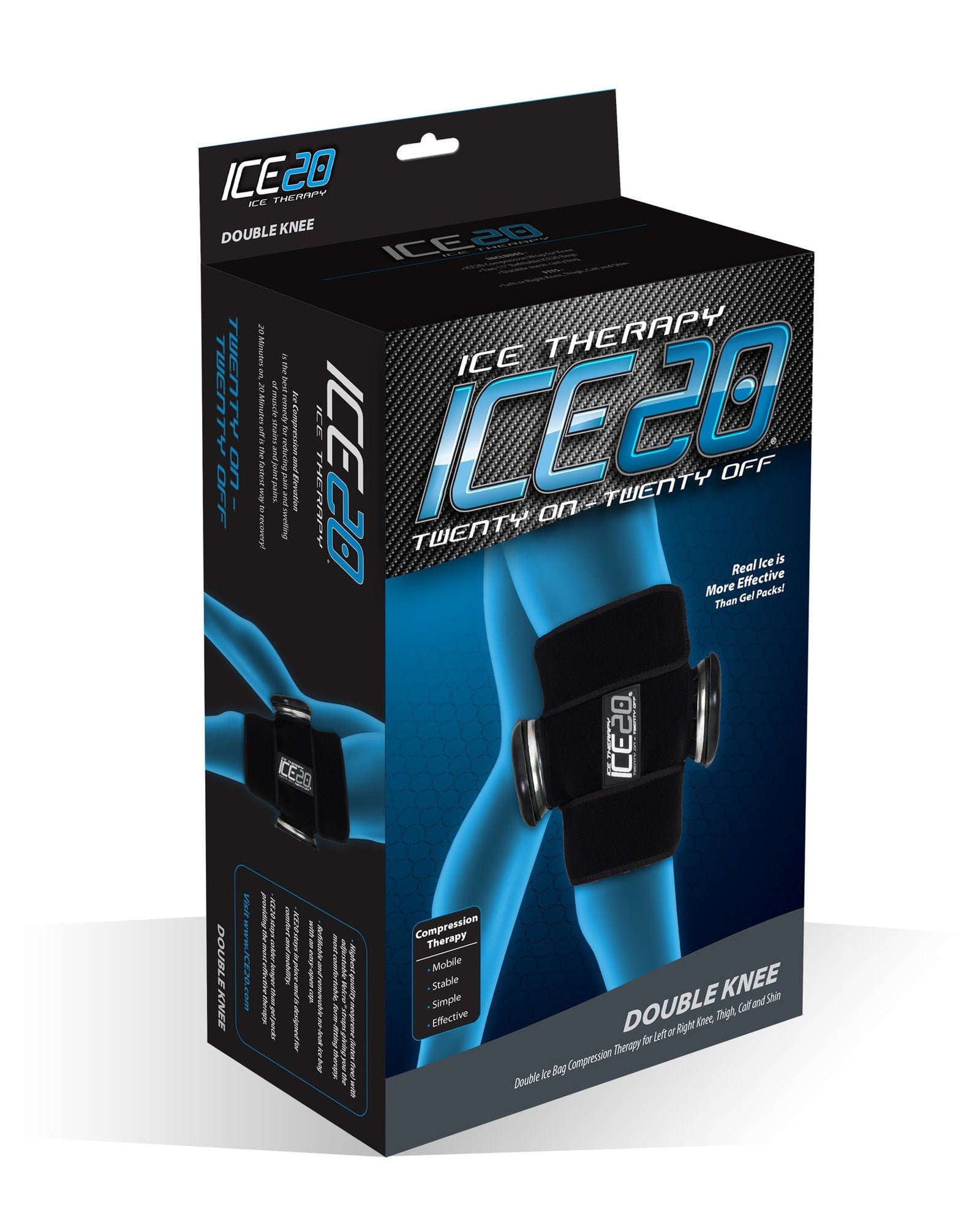 Bownet ICE20 Double Knee Ice Compression Wrap Bownet