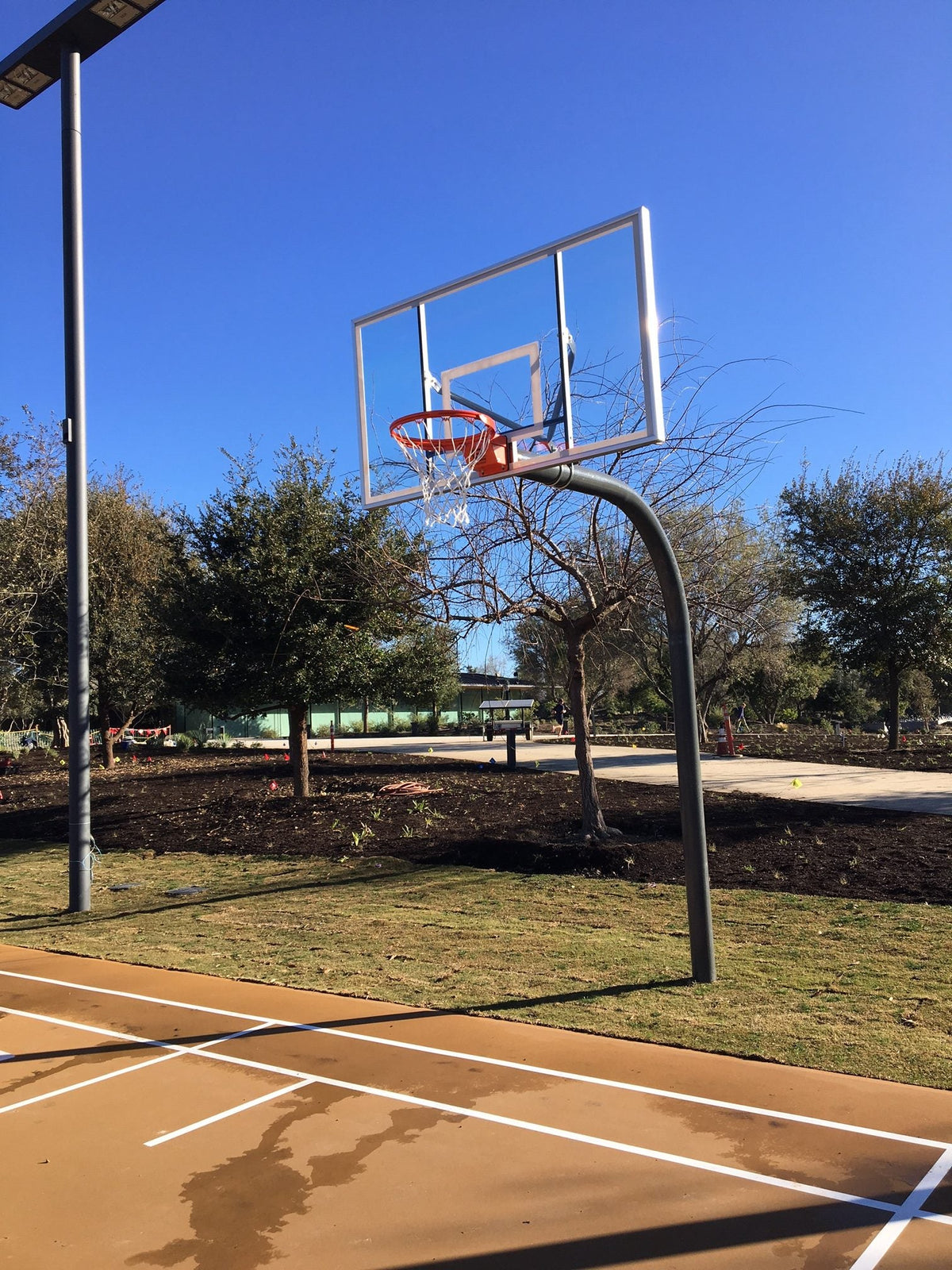Gared Outdoor Basketball Backboard with Pole System Gared