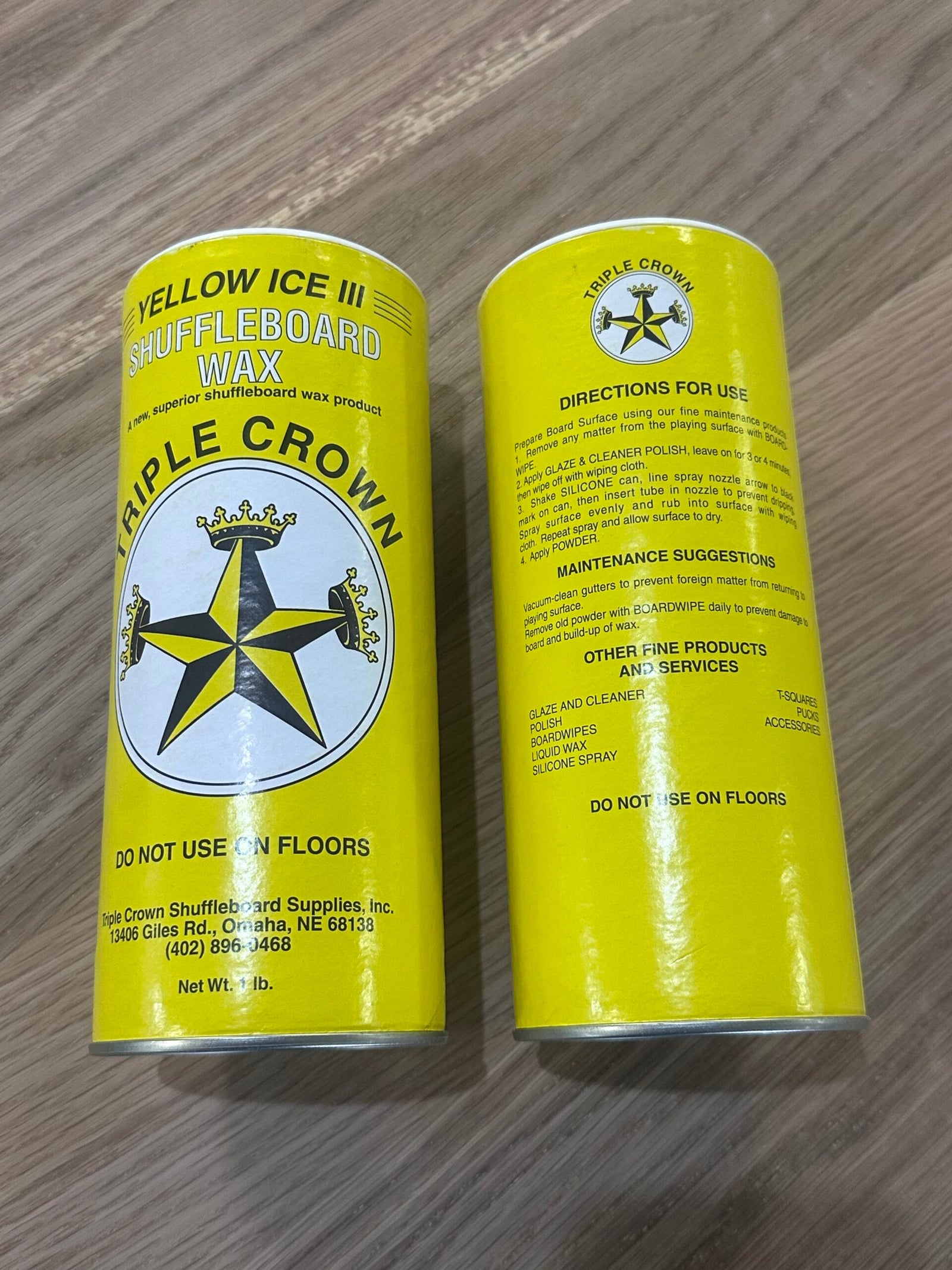 District Mills Triple Crown Yellow Ice III Shuffleboard Powder