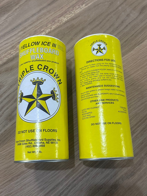 District Mills Triple Crown Yellow Ice III Shuffleboard Powder