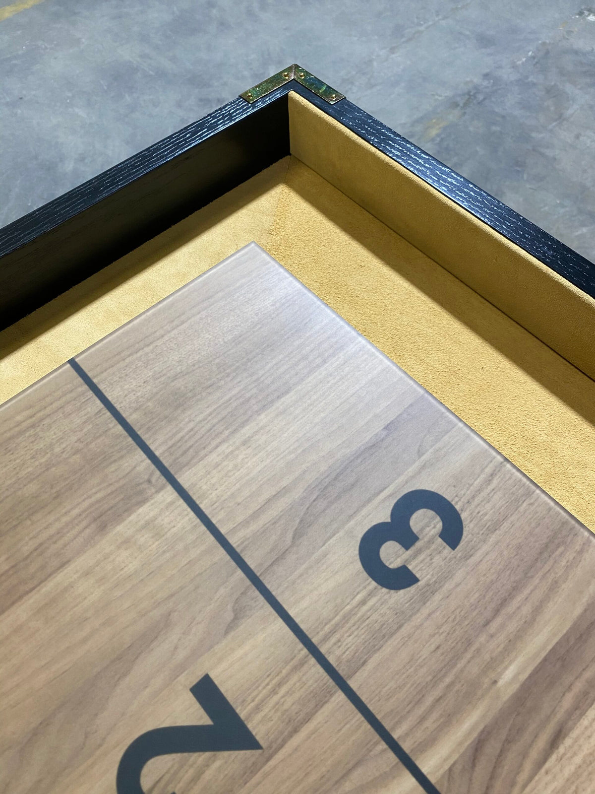 District Mills Black & Tan Shuffleboard Table