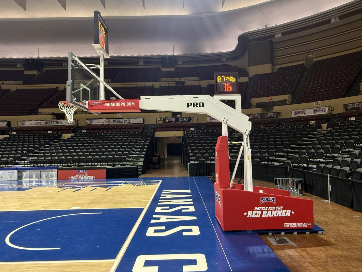 Gared Pro Arena Portable Basketball Hoop System – 10' 8" Boom (9718S) Gared