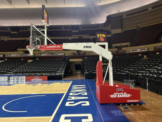 Gared Pro Arena Portable Basketball Hoop System – 10' 8" Boom (9718S) Gared