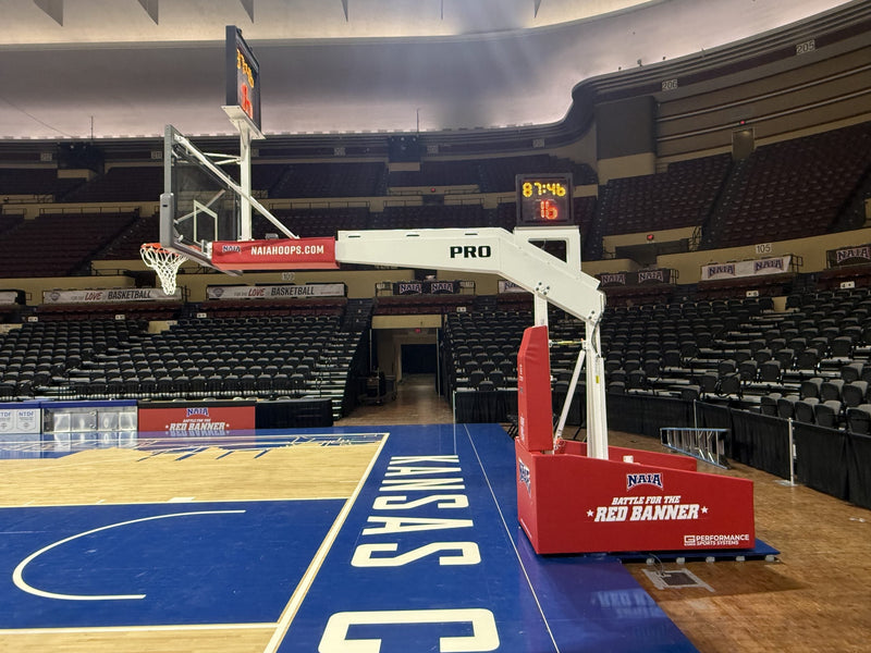 Gared Pro Arena Portable Basketball Hoop System – 10' 8" Boom (9718S) Gared