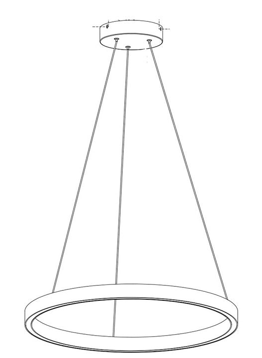 RAM Game Room 24" Round LED Table Light Fixture