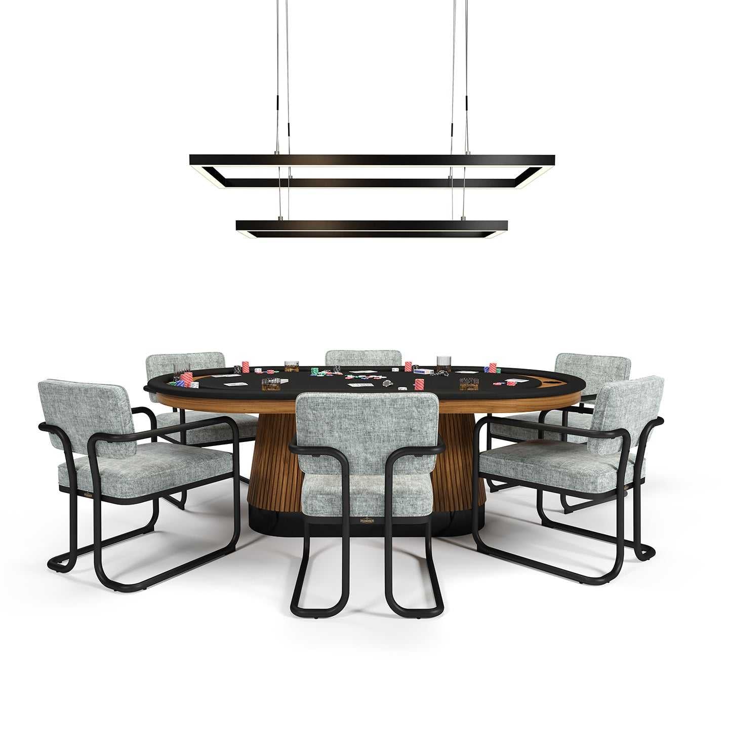 RAM Game Room 54" LED Double Rectangular Game Table Light Fixture