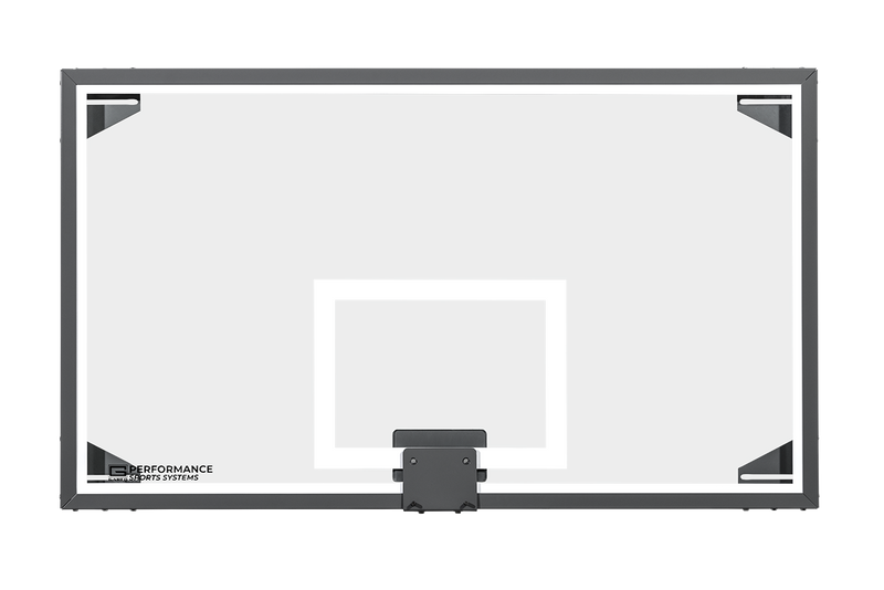 Gared 42” x 72” Glass Basketball Backboard w/ Perimeter LED Light System LXP4200LED Gared