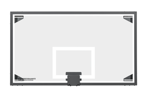 Gared 42” x 72” Glass Basketball Backboard w/ Perimeter LED Light System LXP4200LED Gared