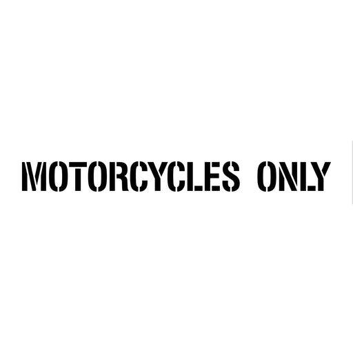 Newstripe MOTORCYCLES ONLY Parking Stencil Newstripe