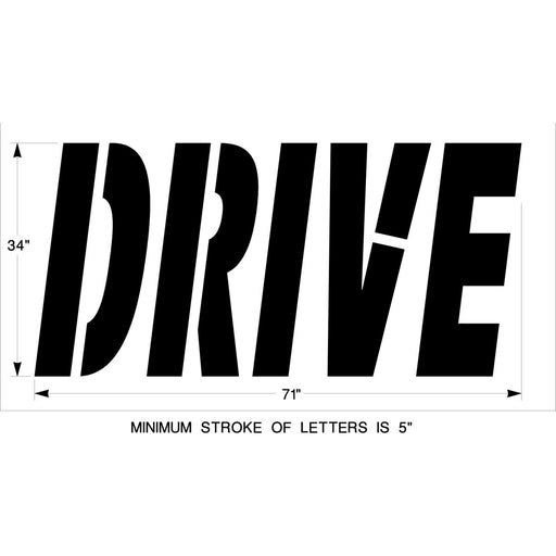 Newstripe McDonalds 34 Inch DRIVE Stencil Newstripe