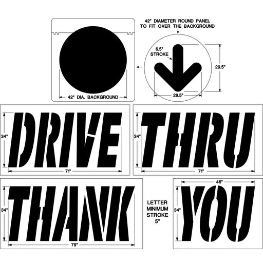 Newstripe McDonalds Parking Lot Stencil Kit Newstripe