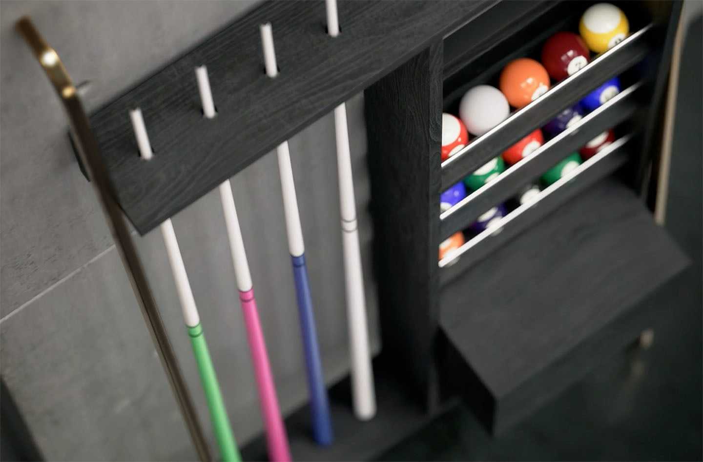 RAM Game Room Prohibition Billiards Accessories Rack