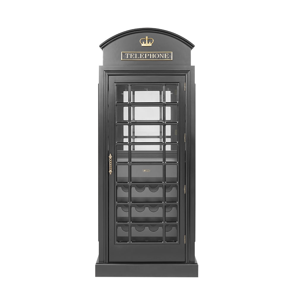 RAM Game Room English Phone Booth Bar Cabinet