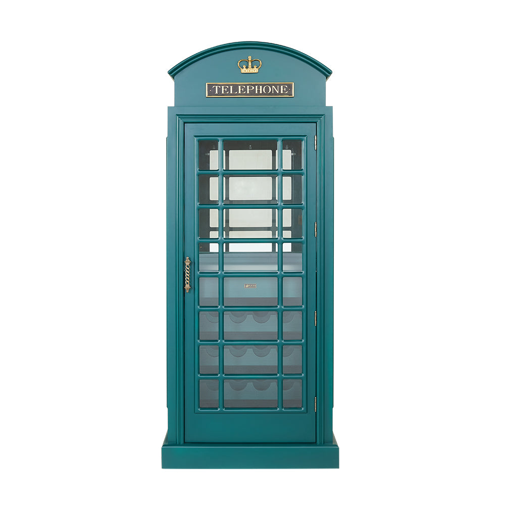 RAM Game Room English Phone Booth Bar Cabinet