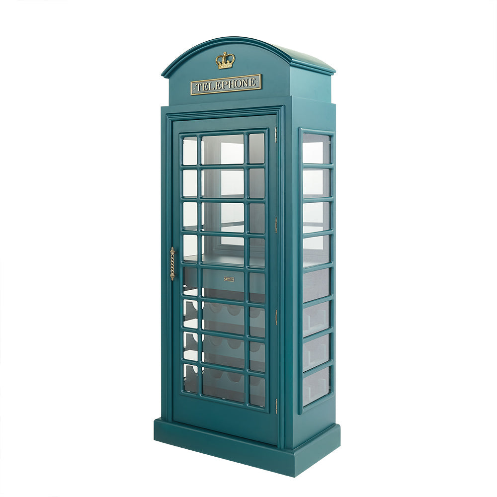 RAM Game Room English Phone Booth Bar Cabinet