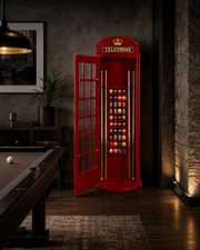 RAM Game Room English Phone Booth Cue Holder